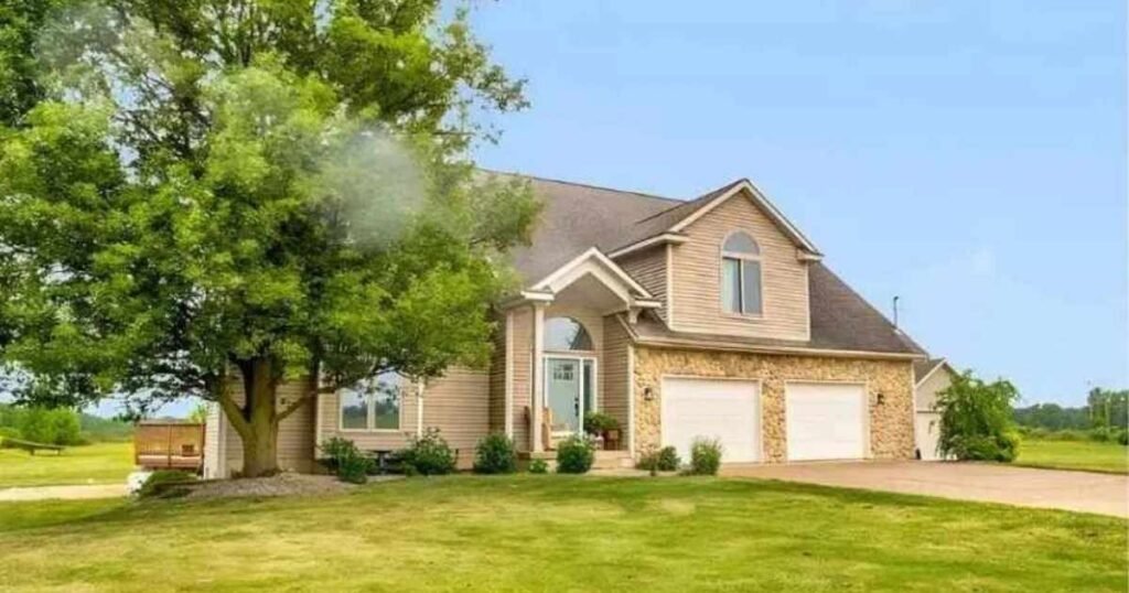 Professional lawn care services maintaining healthy green lawn