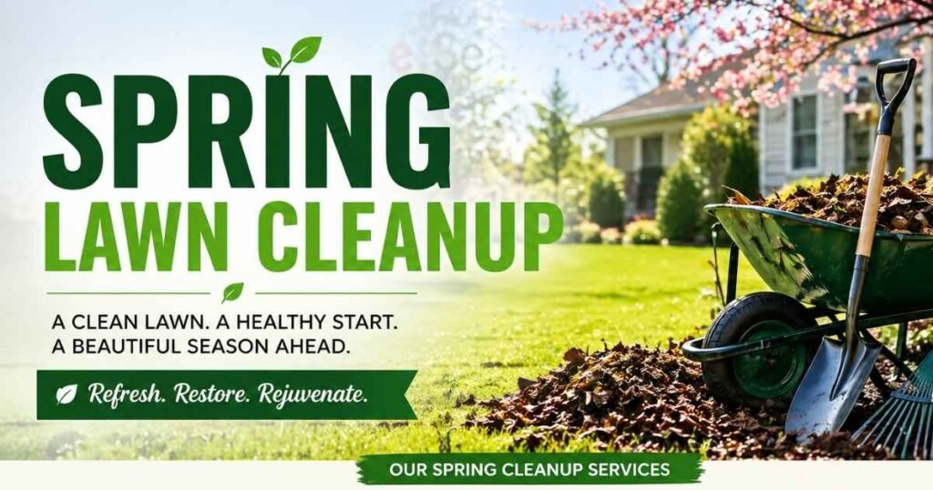 spring lawn cleanup West Michigan