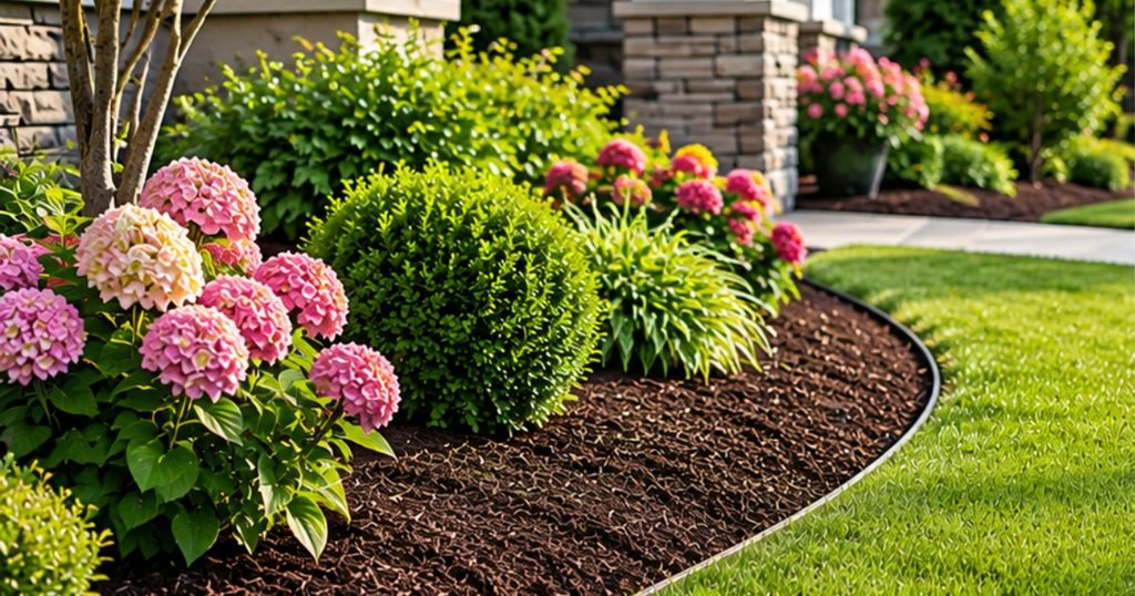 Light Landscaping and Mulch Installation Improve Your Yard
